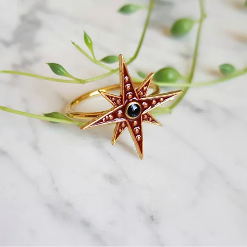 Wish-NU Design&Jewellery - North Star Ring Enamel