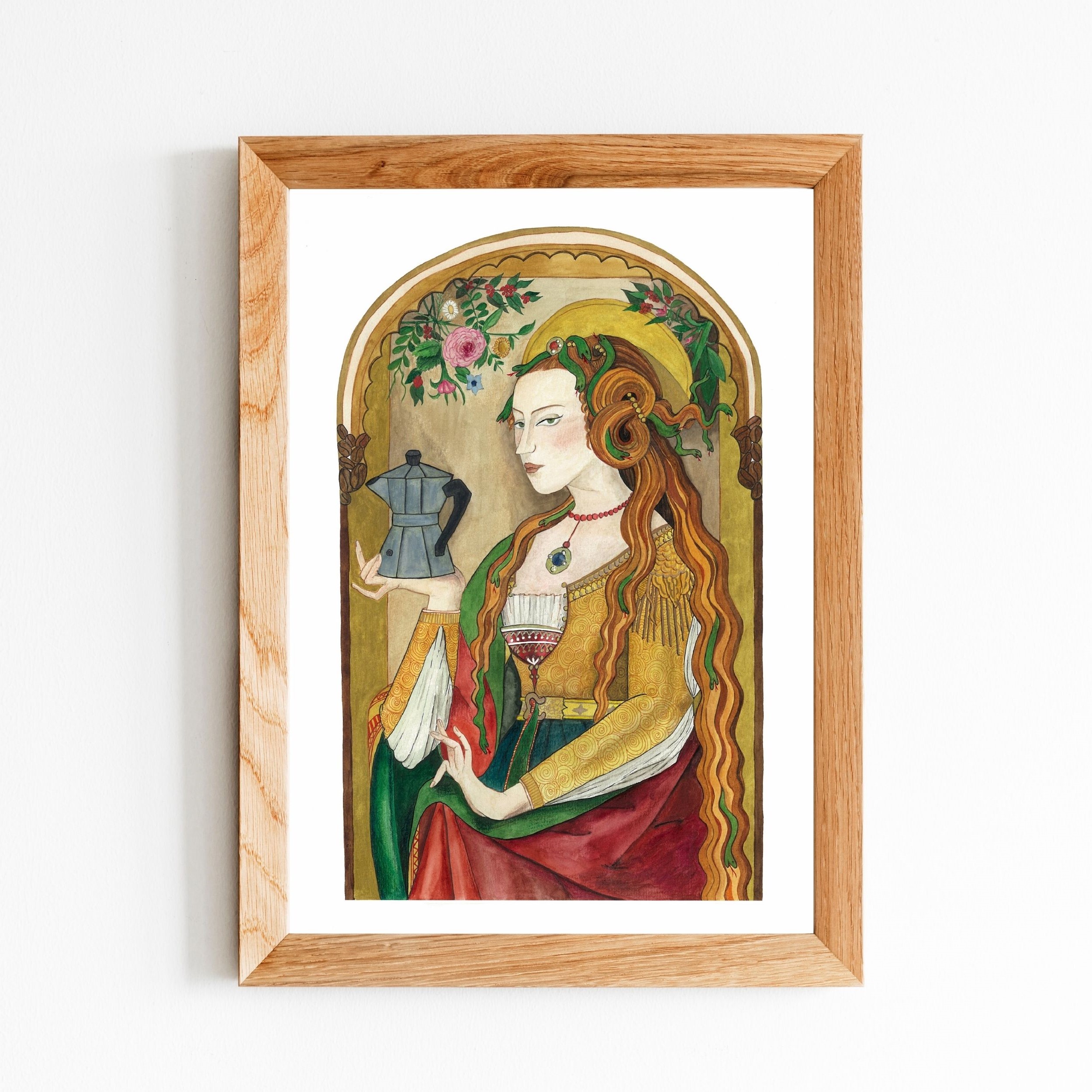 Maria Maddalena With Mokapot - Art Print