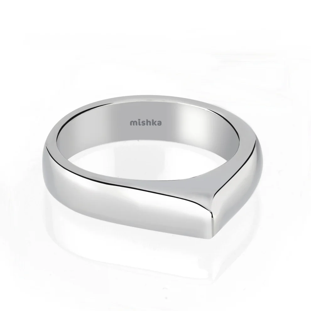 Mishka Jewelry - Simple Edge Silver Ring