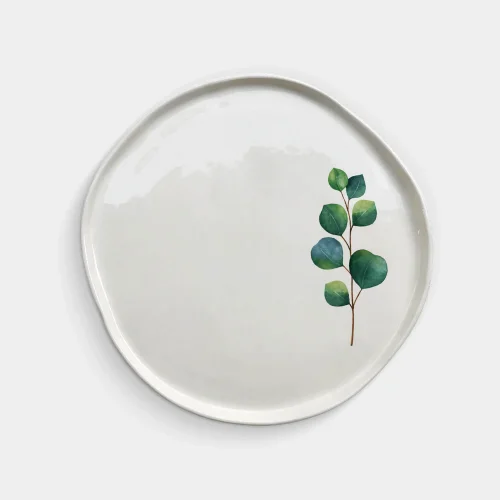 Fusska Handmade Ceramics - 6'lı Yaprak Tabak