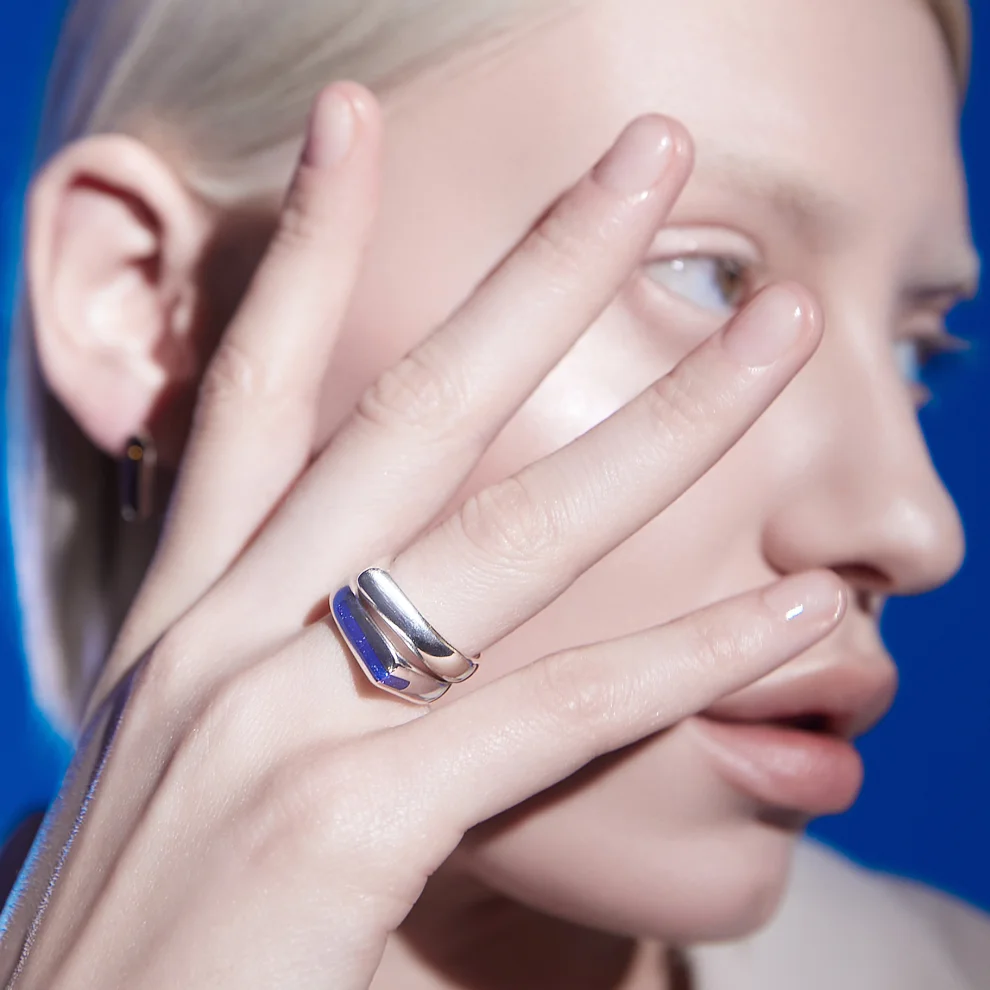 Mishka Jewelry - Blue Edge Ring