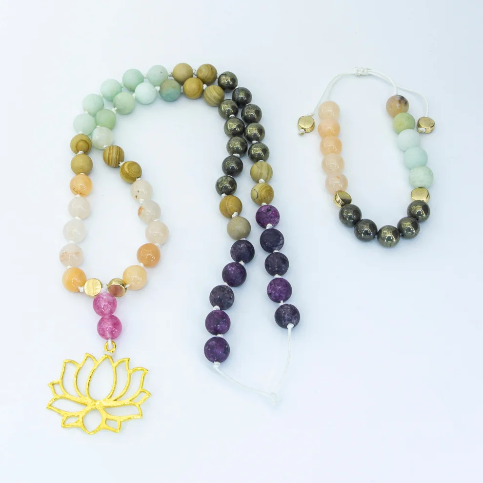 İndafelhayat - Purification Mala Necklace Beads And Bracelet Set