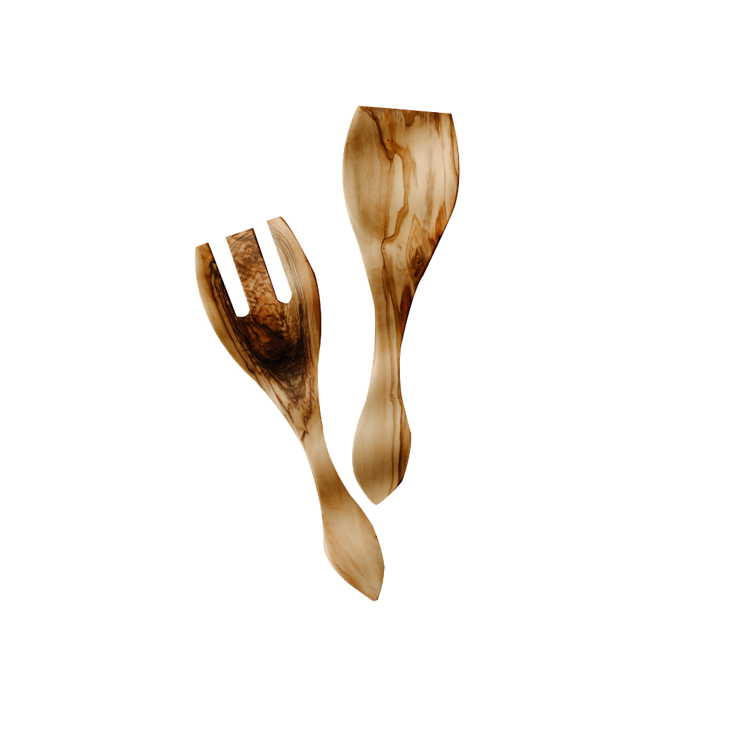 Wooden Handmade Salad Servers