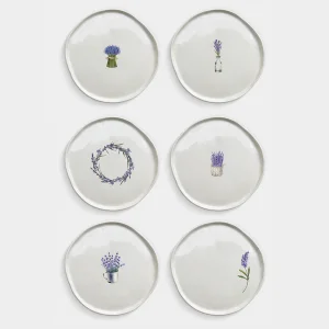 6 Lavender Plate