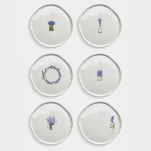Fusska Handmade Ceramics - 6 Lavender Plate