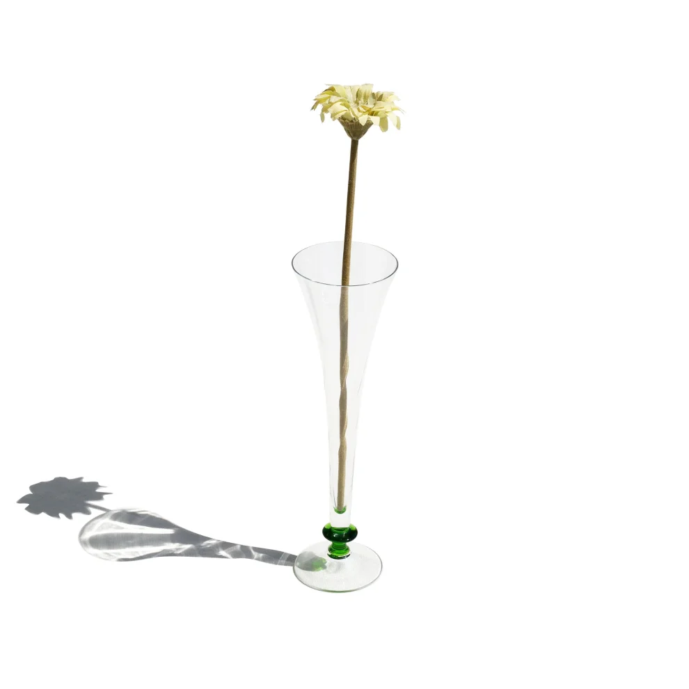 Niche Single Flower Glass Vase Designed By Wilhelm Wagenfeld hipicon