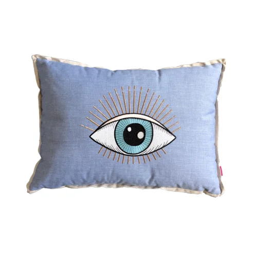 Boom Bastık - Rectangle  Woven Eye Printed Pillow