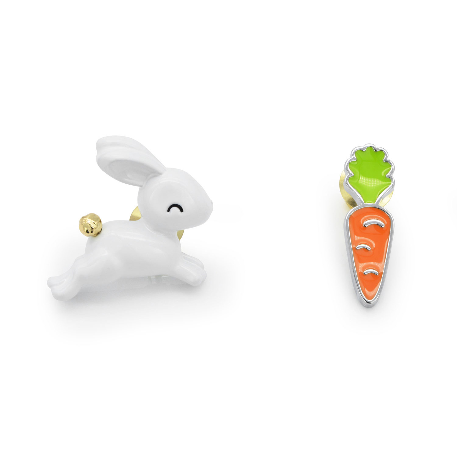 Carrot & Rabbit Pin Set