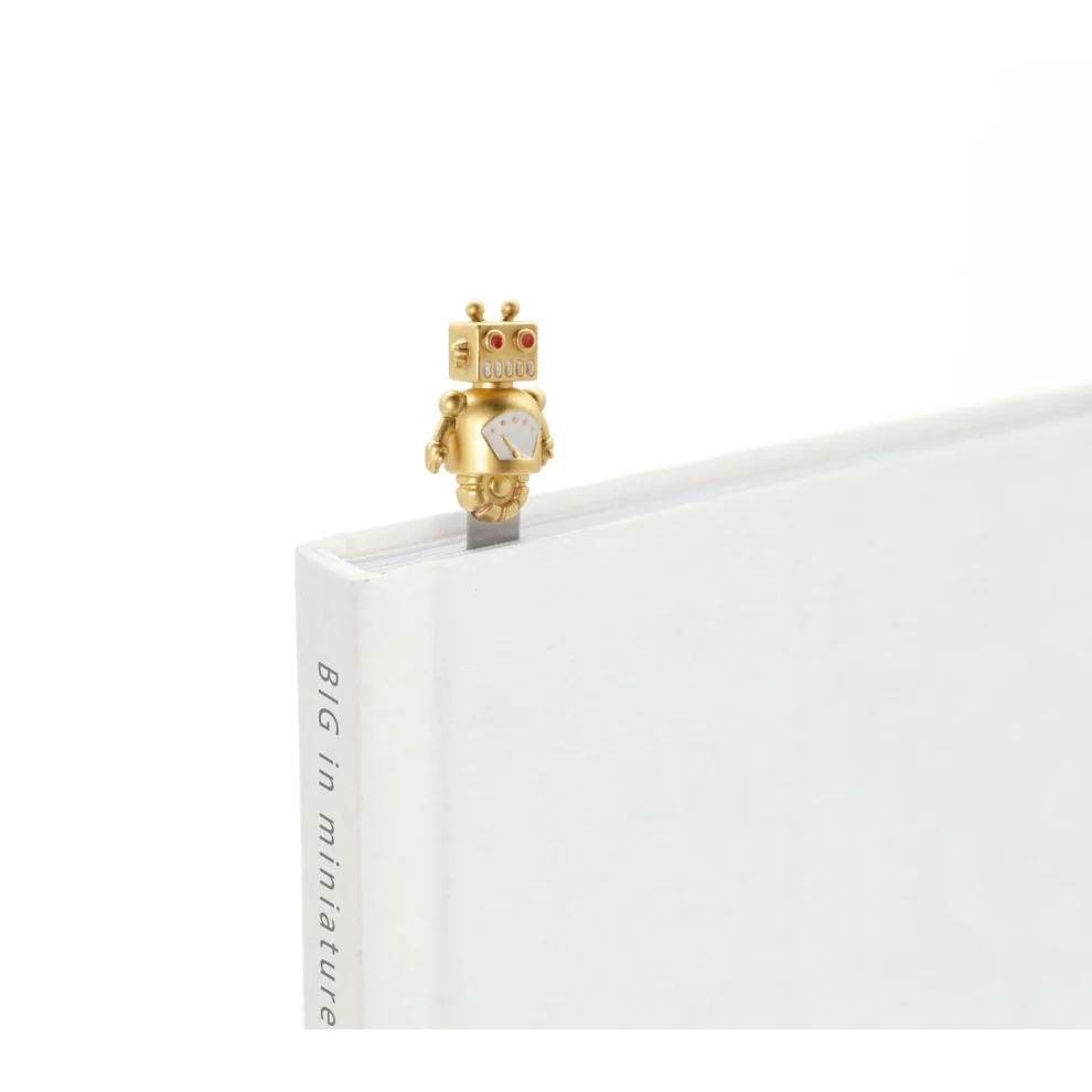 Metalmorphose - Robot Bookmark Gold