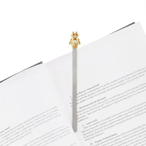 Metalmorphose - Robot Bookmark Gold