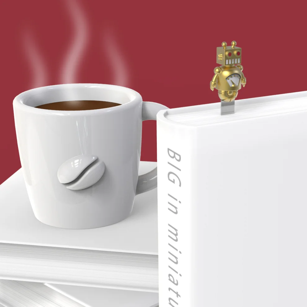 Metalmorphose - Robot Bookmark Gold