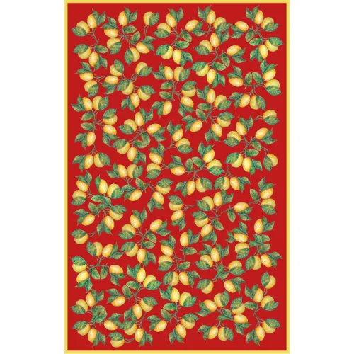 Vervain Home - Limoncello Rosso Rectangular Tablecloth