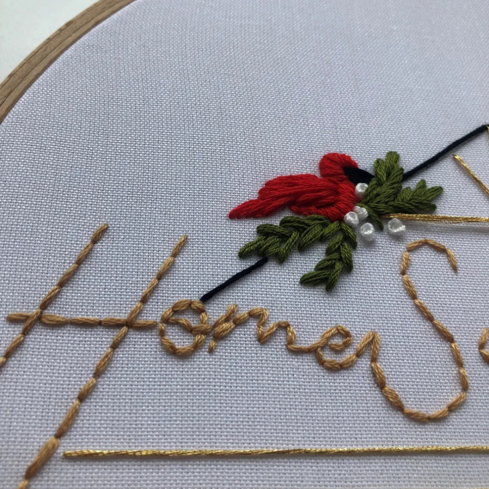 DEAR HOME - Home Sweet Home Embroidery Hoop Art