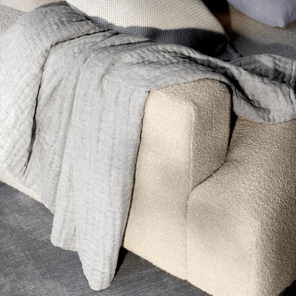 Miespiga - Rustic 3 Ply Linen Double Sided Super Soft Breathable Throw