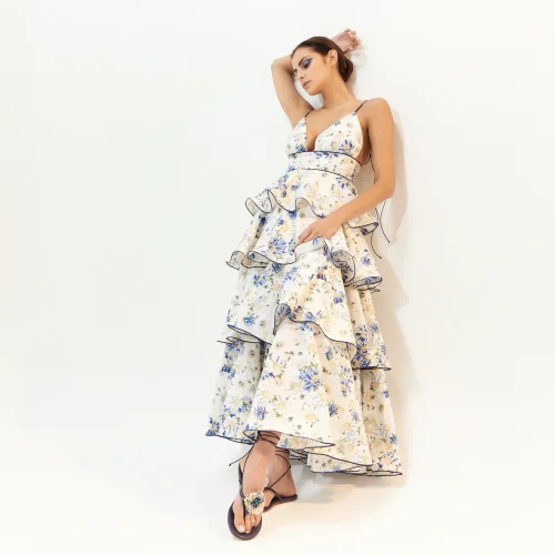 Ayse Bener - Daisy Ruffled Skirt Dress