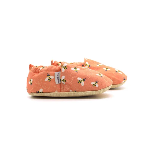 Morgedan - Bee Happy 100% Cotton Baby Moccasins