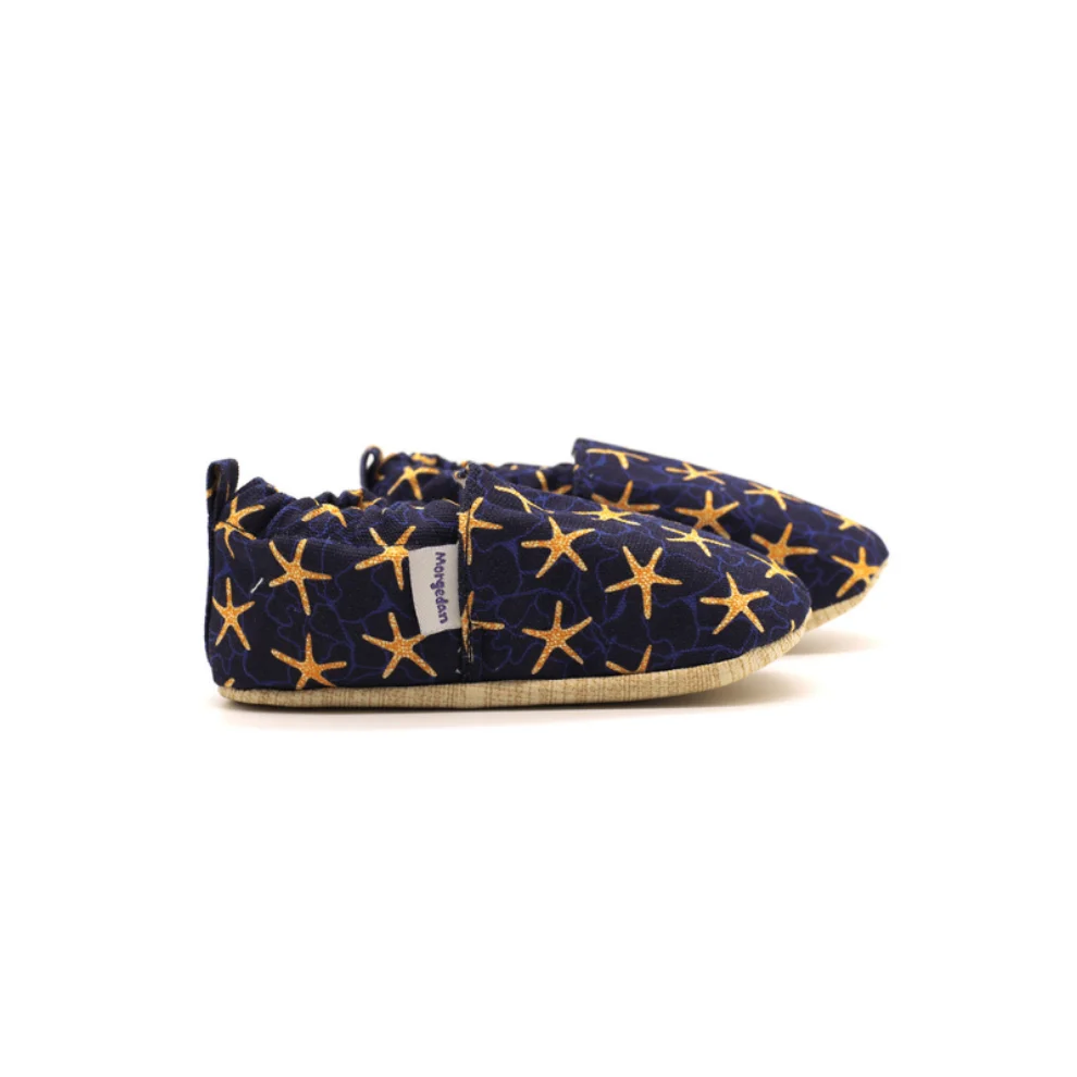 Morgedan - Sea Stars 100% Cotton Baby Moccasins