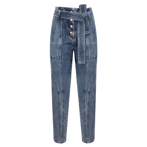 The Good Look Company - Isabel Denim High Waist Trousers