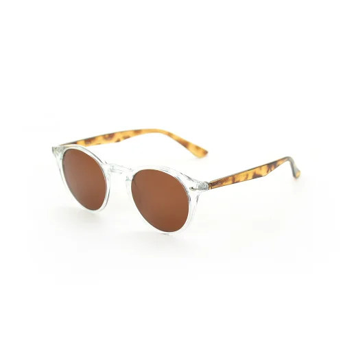 Looklight - Letoon S-size Crystal Amber Unisex Sunglasses