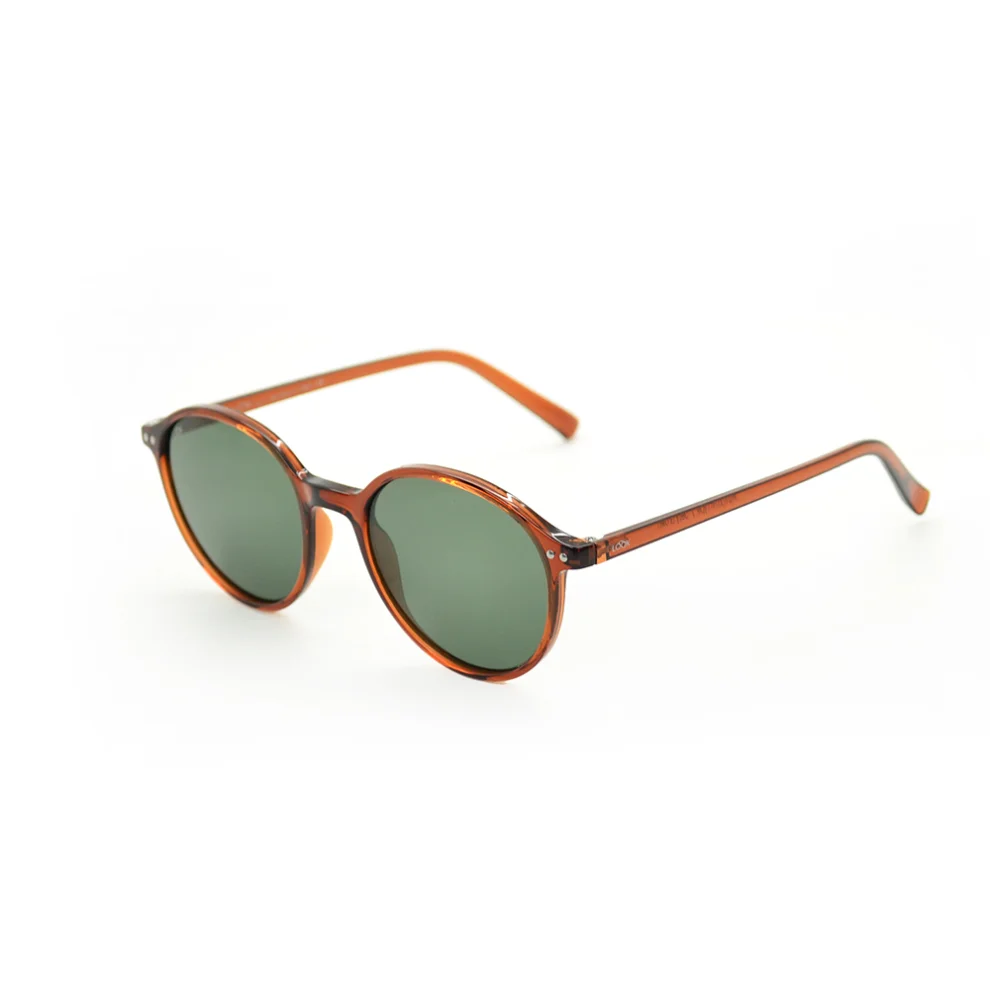 Looklight - Ashton N-type Jelly Brown Unisex Sunglasses