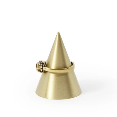 Coho Objet  - Brazen Handmade Brass Mini Conic Ring Holder