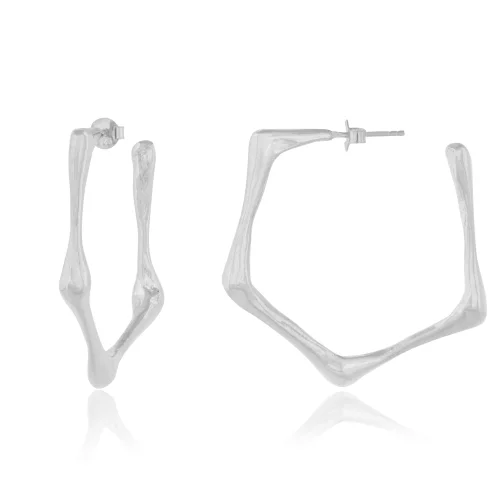 602Lab - Penta Hoops Earring Gold