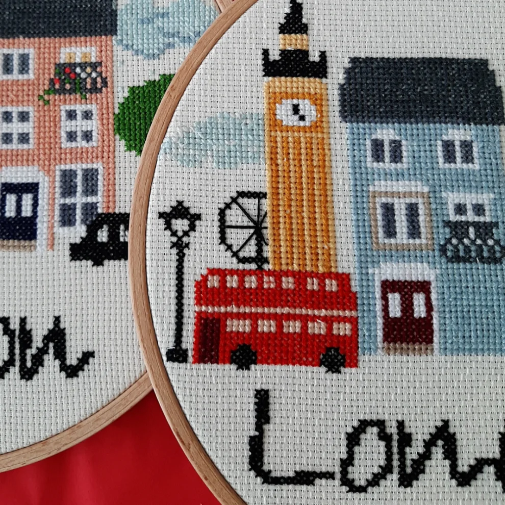 Granny's Hoop - London Stitching Hoop Art