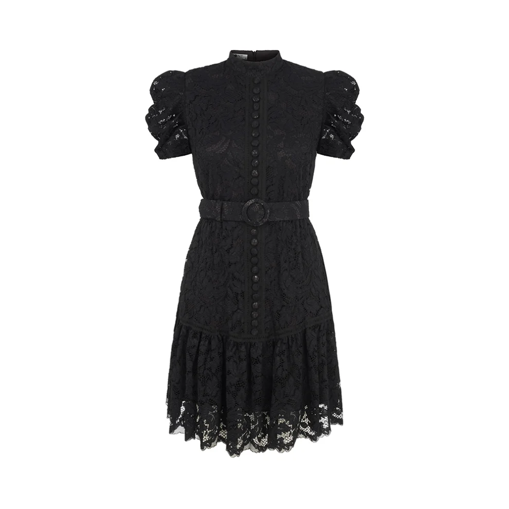 H and m black lace outlet dress