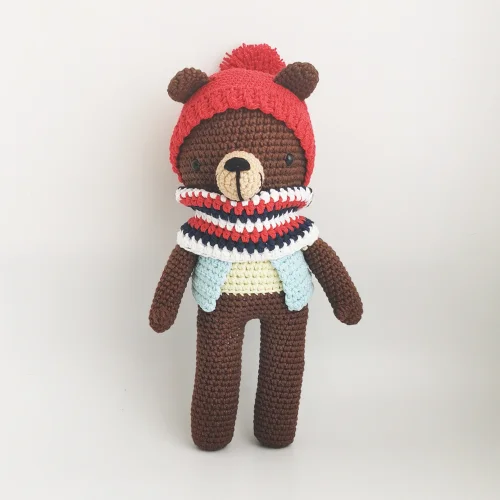 Symsad Crochet - Hans Grizzly Toy Bear