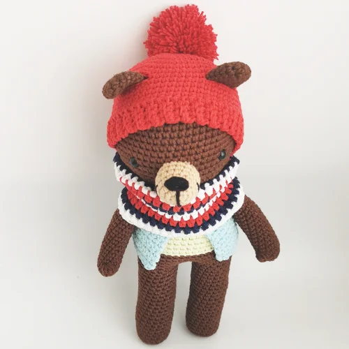 Symsad Crochet - Hans Grizzly Toy Bear