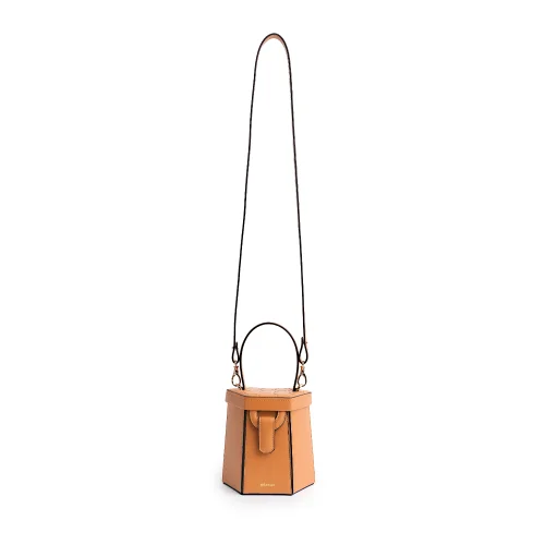 Mianqa - Vegan Apple Leather Hexagon Crossbody & Shoulder Bag