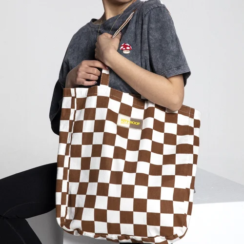 Kity Boof - Market Tote Checkered Washed