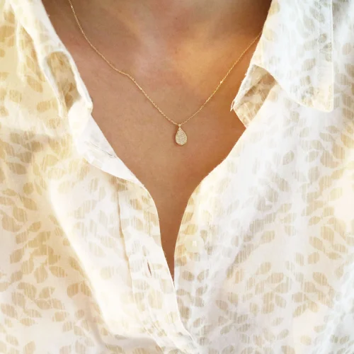 Lidya Dilmener - Drop Gold Necklace