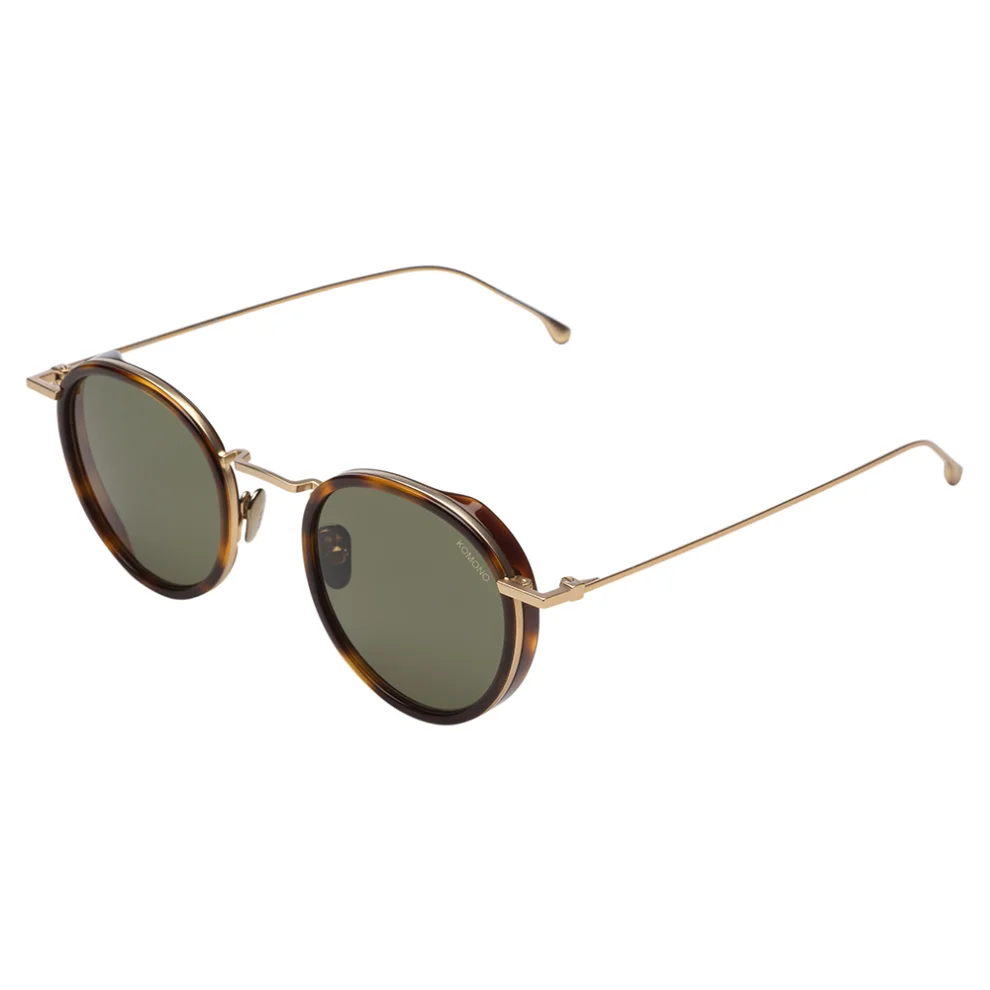 Komono - Dean White Gold Havana Sunglasses