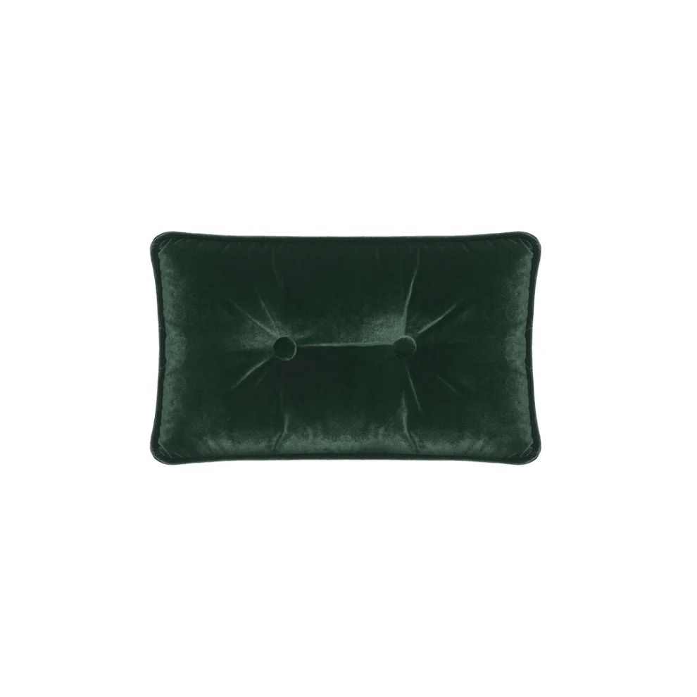 Alpaq Studio - Button Detailed Rectangle Velvet Pillow