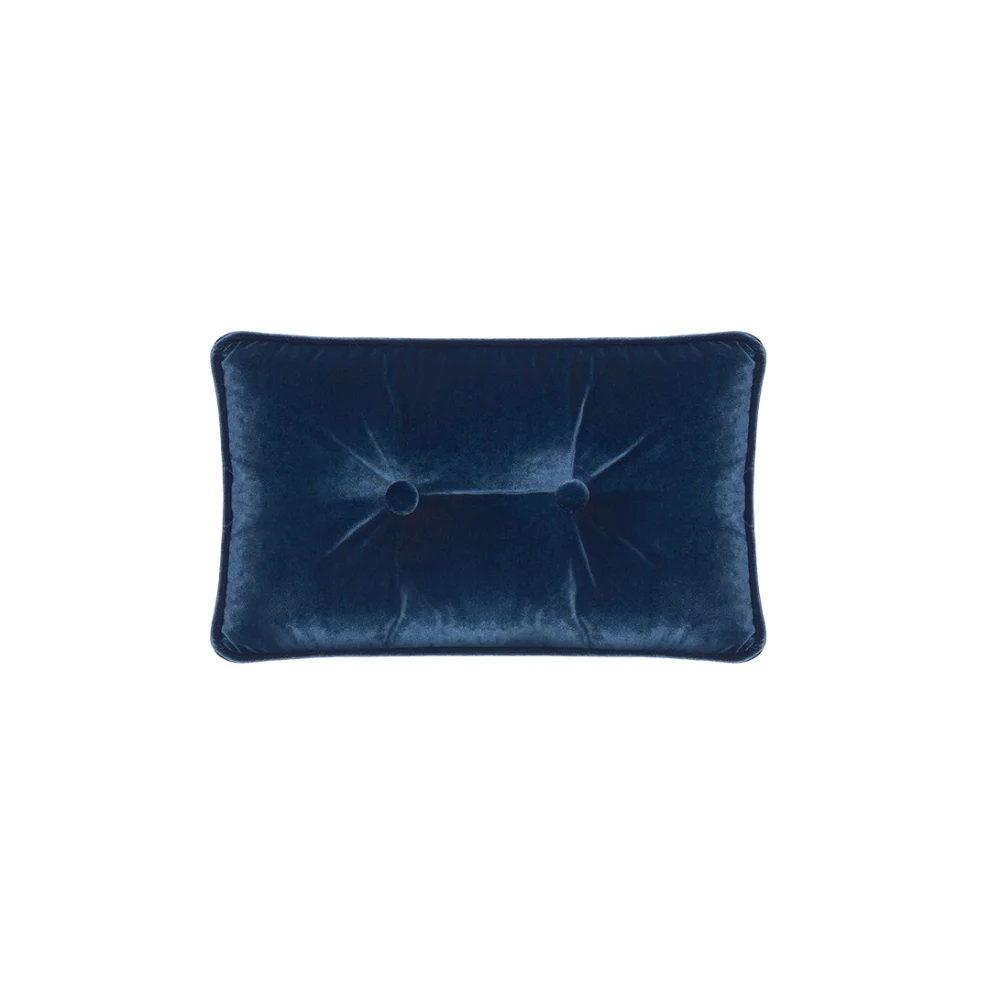 Alpaq Studio - Button Detailed Rectangle Velvet Pillow - Il