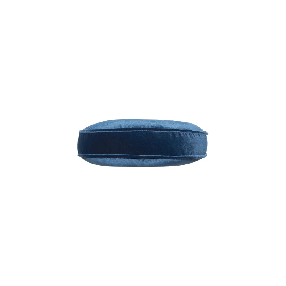 Alpaq Studio - Button Detailed Round Velvet Pillow - Ill