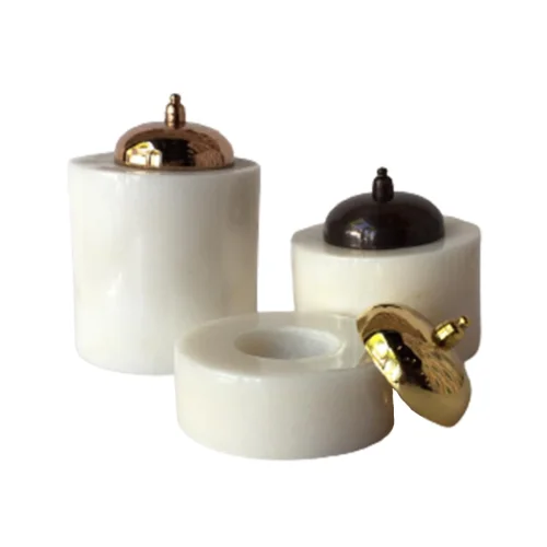 Ritzy Fine Living - Marble Candle Holder