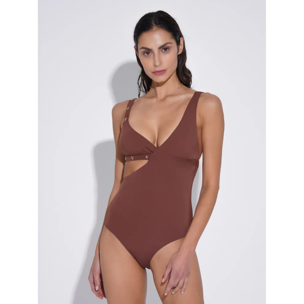 Saude İstanbul - Lucia W/gold Pin Swimsuit