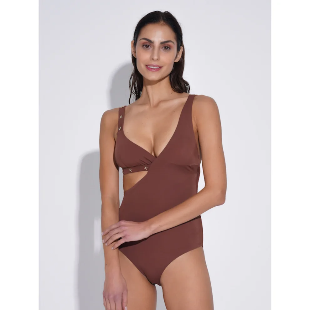 Saude İstanbul - Lucia W/gold Pin Swimsuit