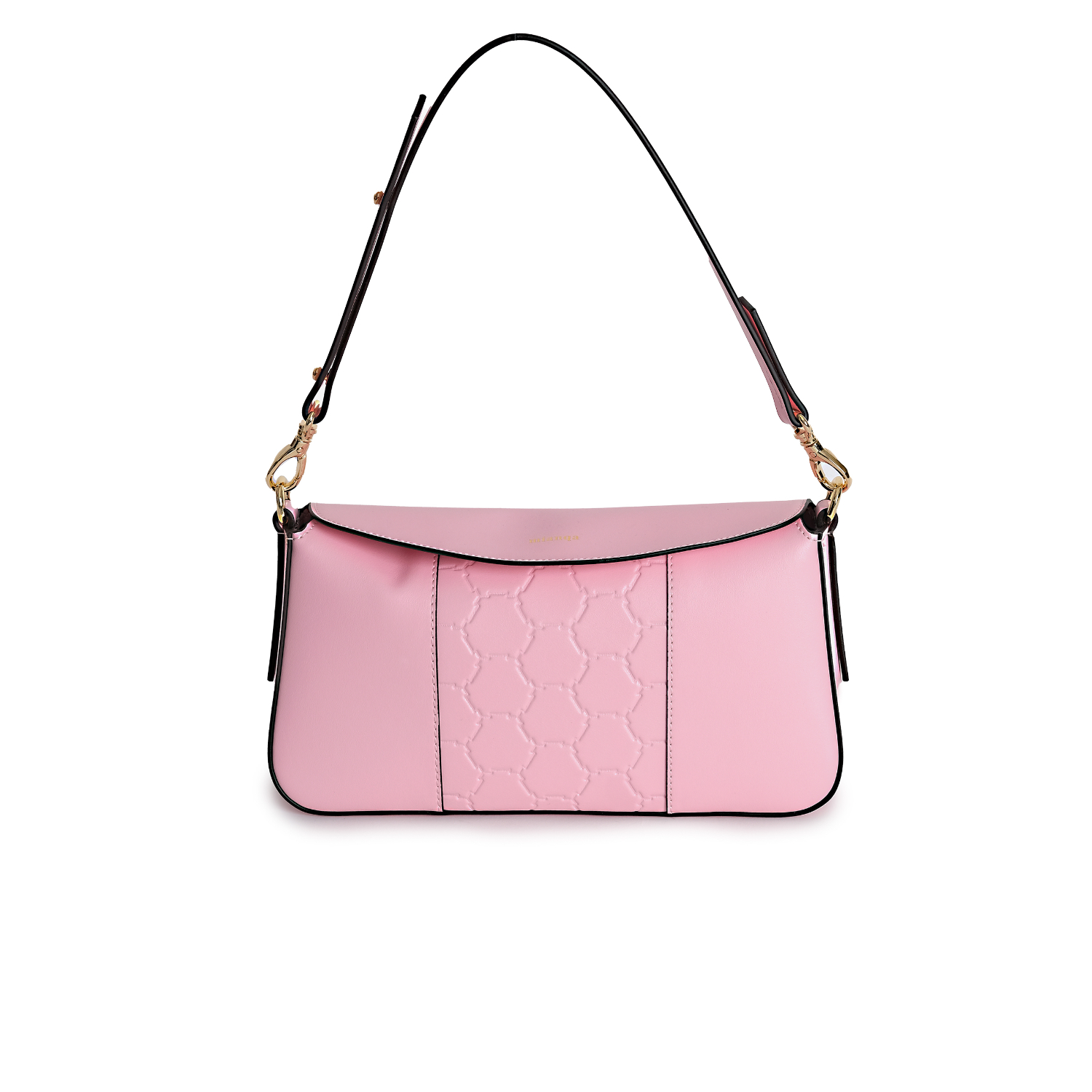 Vegan Apple Leather Shoulder Bag Rose Pink