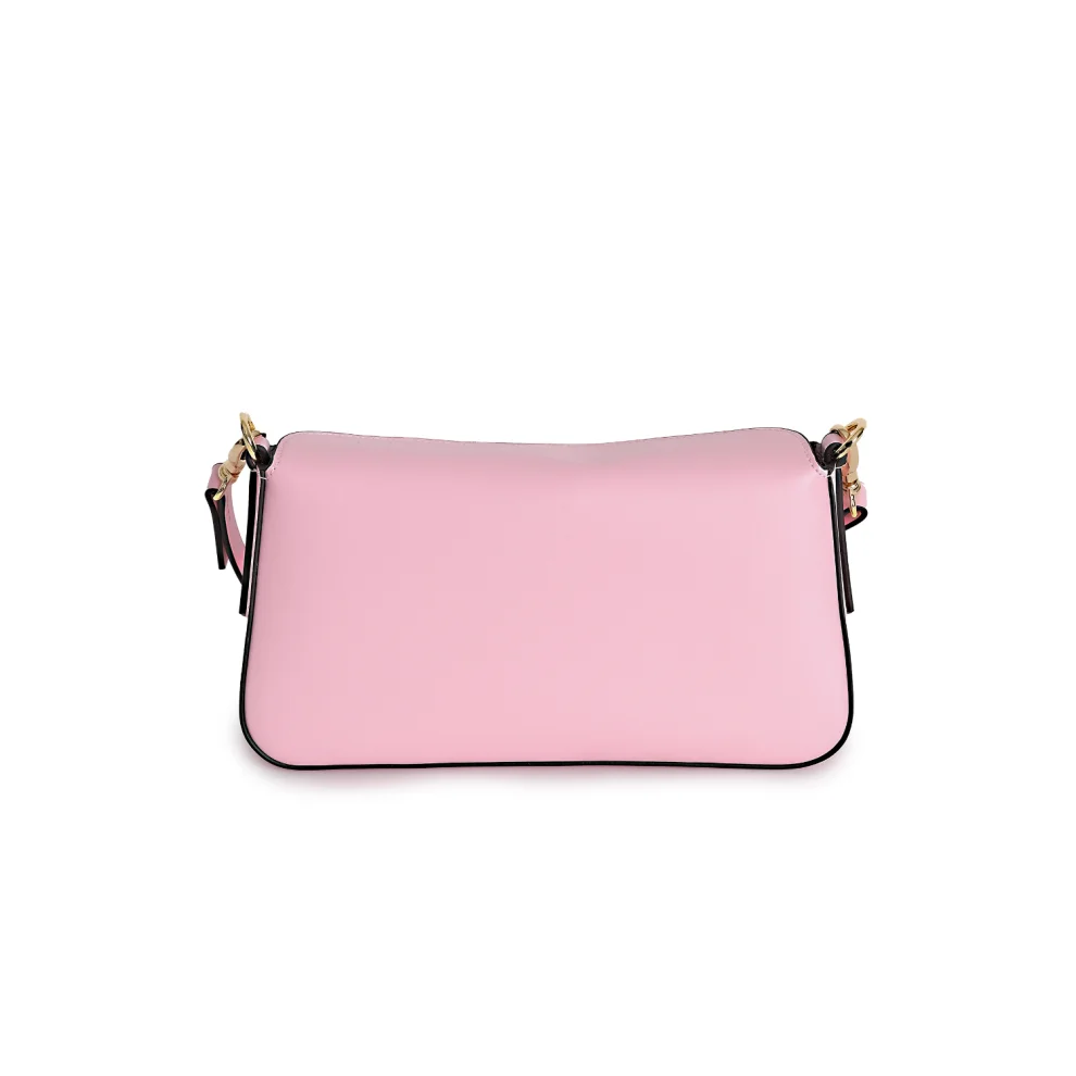 Mianqa - Vegan Apple Leather Shoulder Bag Rose Pink