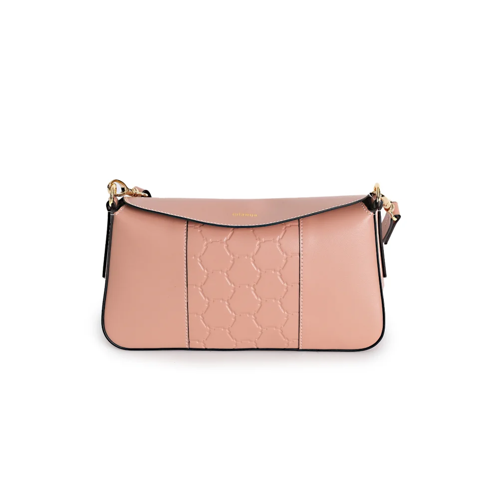 Mianqa - Vegan Apple Leather Shoulder Bag Pink