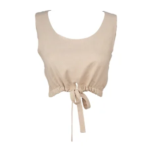 Linen Crop Top