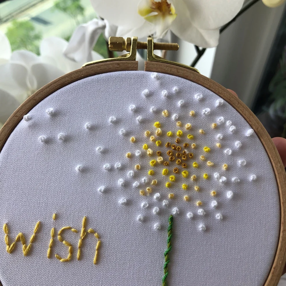 DEAR HOME - Wish Embroidery Hoop Art