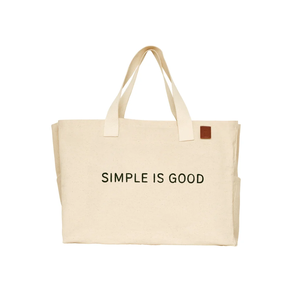 Simple outlet canvas bag