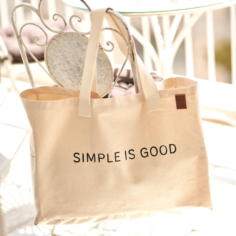 MELINO HOME - Simple Canvas Tote Bag - Shopping Bag