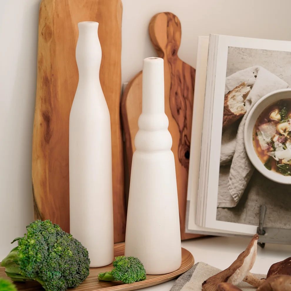 Beige & Stone - Morandi Pure Vase Set Of Two