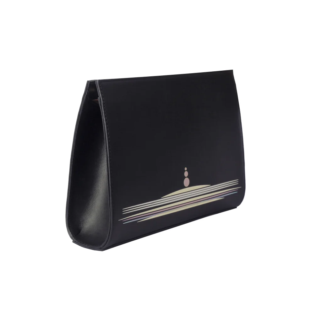 Geomi - Leather Sunset Clutch Bag