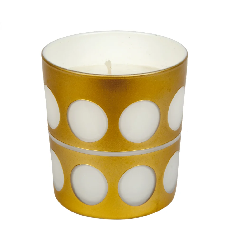 Ritzy Fine Living Glass Candle Holder Yellow hipicon
